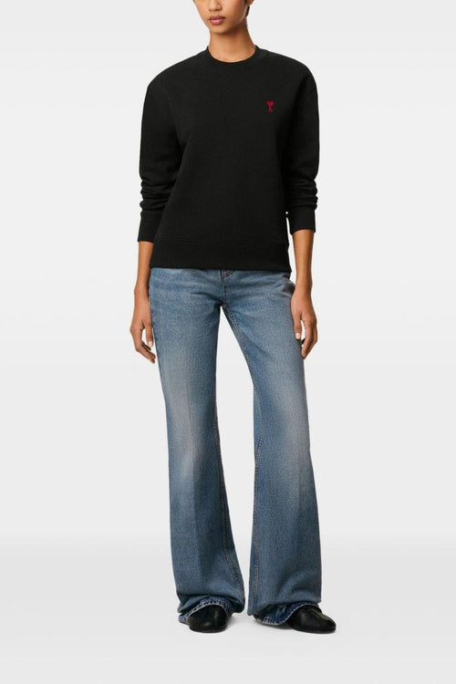 Ami Paris Ami de Coeur Uomo Felpa Nera