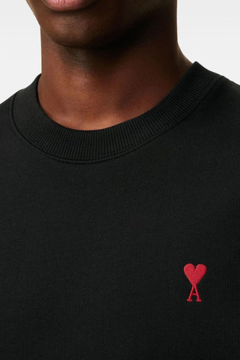 Ami Paris Ami de Coeur Uomo Felpa Nera - 3