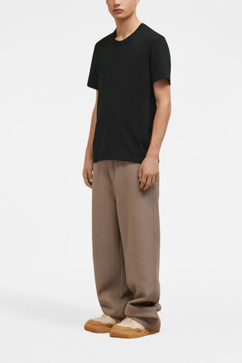 Ami Paris Uomo T-shirt Nero Ricamo Cuore in Tono - 2