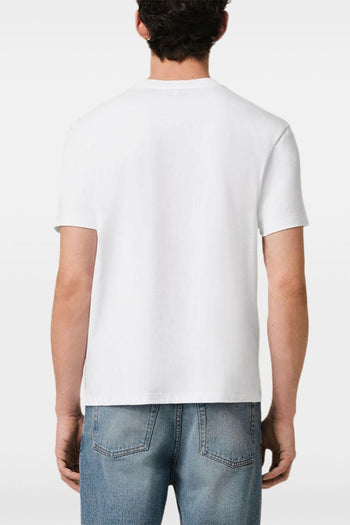 Ami Paris Uomo T-shirt Bianco Ricamo Cuore in Tono - 3