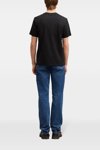 Ami Paris T Shirt Cuore Rosso Uomo Nero - 2