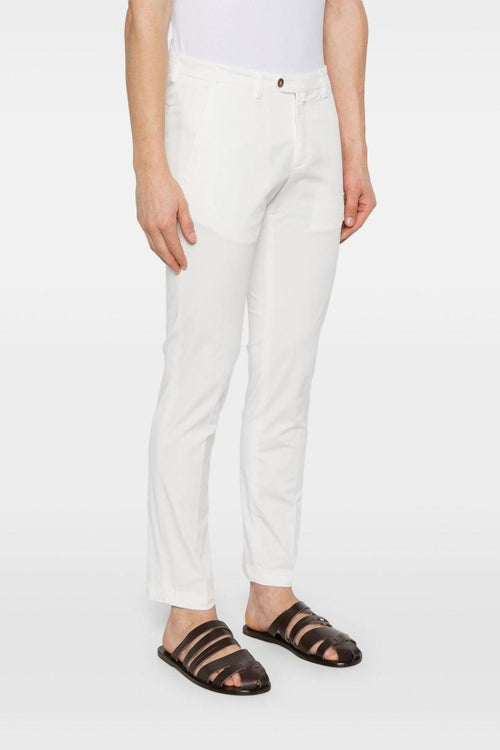uomo Pantalone Bianco slim