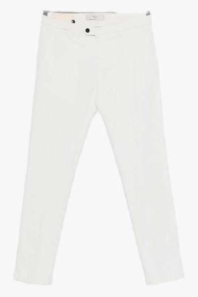 Pantalone Bianco Uomo Slim Fit