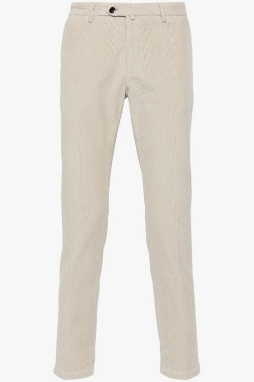 Pantalone Beige Uomo Chino a coste