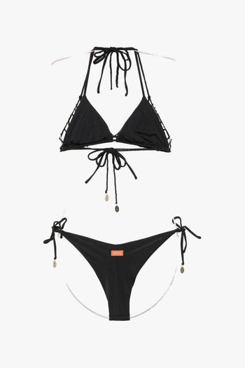 Bikini Motivo Intrecciato Donna Nero - 3