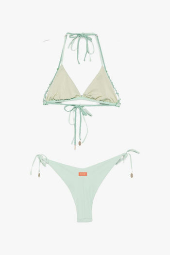 Bikini Dettaglio Intrecciato Donna Verde - 2