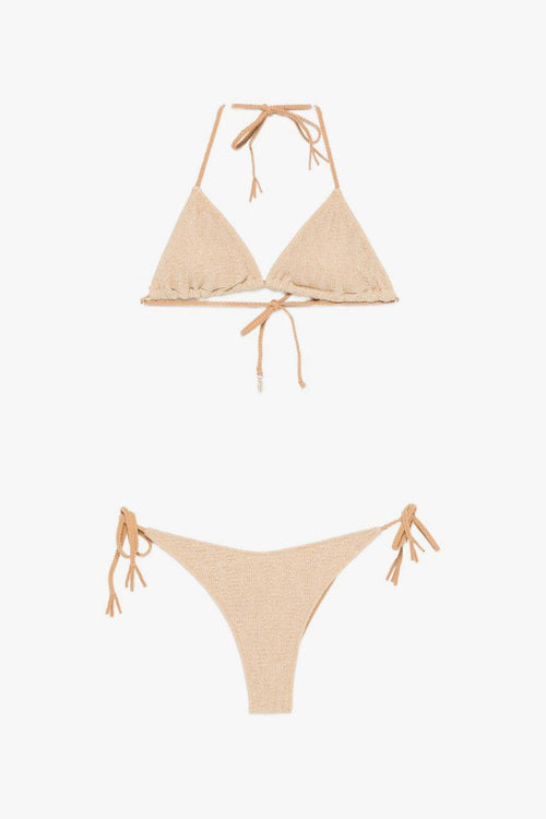 Bikini Effetto Metallizzato Donna Oro