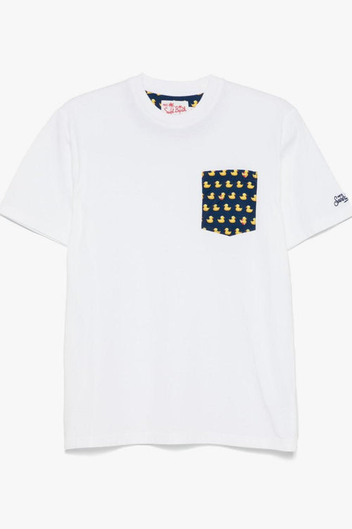 Saint Barth Blanche Uomo T-shirt Bianco