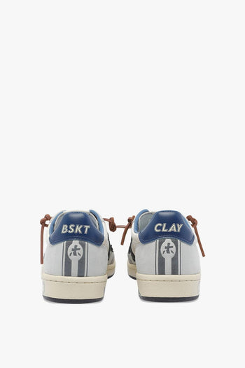 Scarpa Bskt Clay Uomo Bianco-Blu - 3