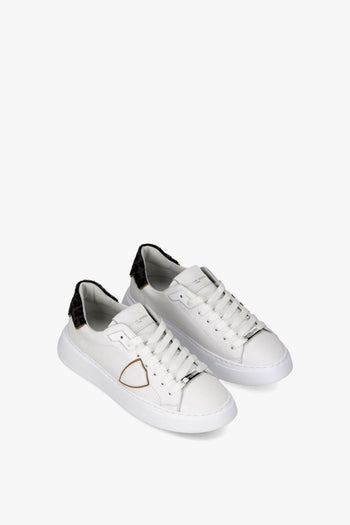 Temple Donna Sneakers Bianco-Animalier - 4