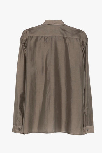 Camicia Effetto Lucido Uomo Fango - 2
