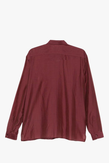Camicia Effetto Lucido Uomo Bordeaux - 2