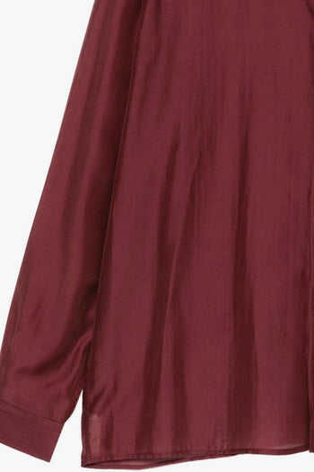 Camicia Effetto Lucido Uomo Bordeaux - 3