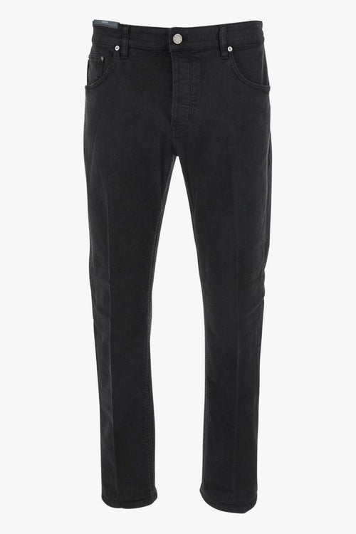 Pantalone Nero Uomo Cinque Tasche