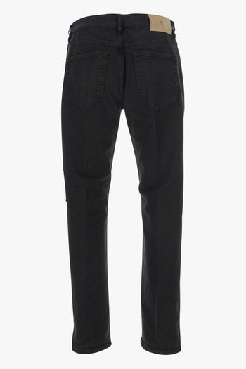 Pantalone Nero Uomo Cinque Tasche - 3