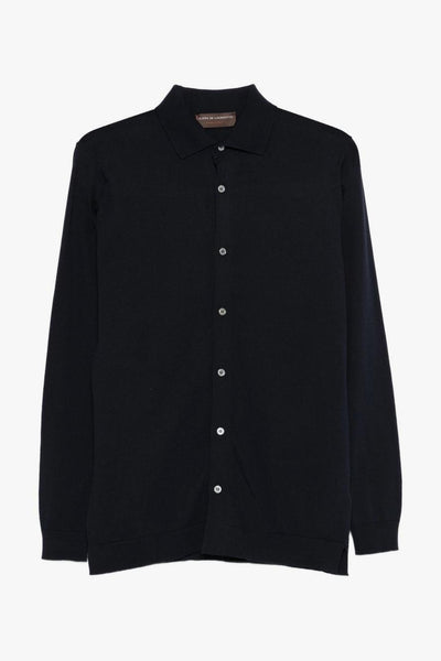 Camicia Maniche Lunghe Uomo Blu