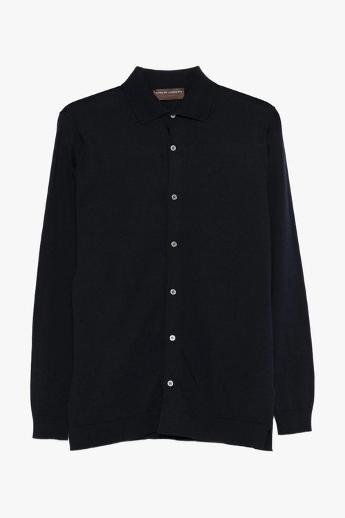 Camicia Maniche Lunghe Uomo Blu