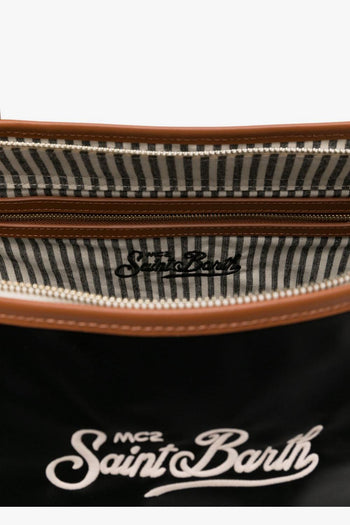 Saint Barth Borsa City Bag Donna Nero - 4