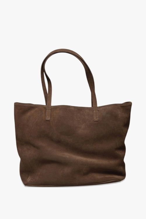 Saint Barth Borsa City Bag Suede Donna Marrone