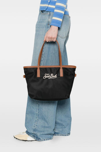 Saint Barth Borsa City Bag Mid Donna Nero - 3