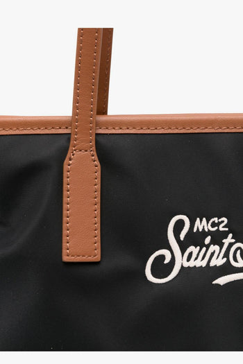 Saint Barth Borsa City Bag Mid Donna Nero - 4