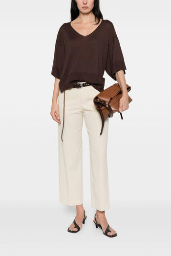 Pantalone Donna Bianco Ghiaccio - 2