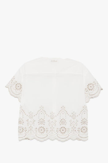 Saint Barth Camicia Clementine Sangallo Donna Bianco - 2