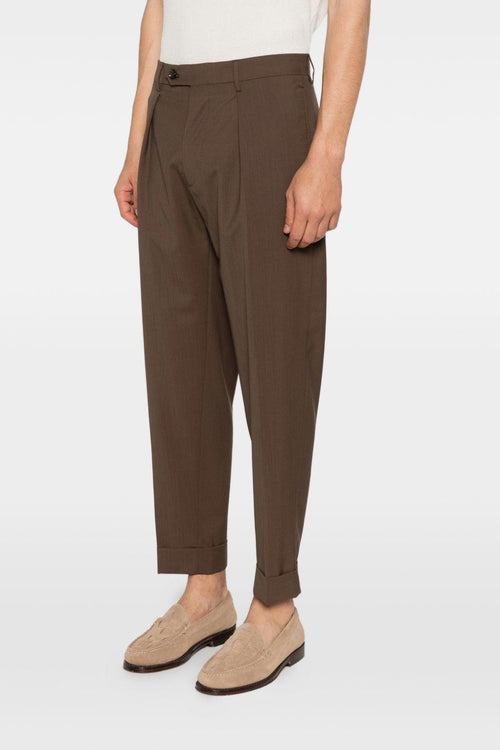 Pantaloni Marrone Uomo Chiaia