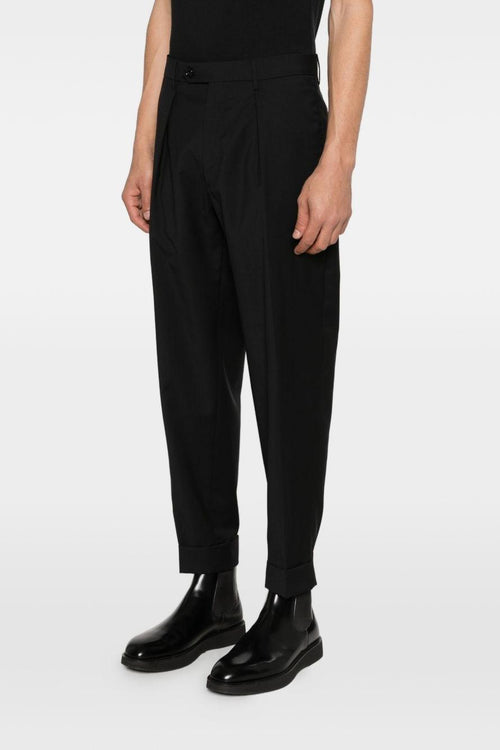 Pantaloni Nero Uomo Chiaia