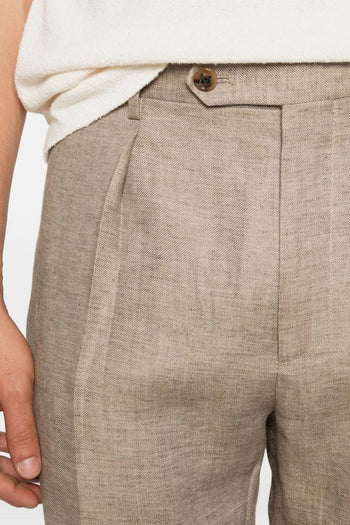 Pantaloni Beige Uomo Chiaia - 4