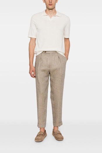 Pantaloni Beige Uomo Chiaia - 2