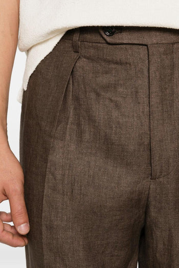 Pantaloni Marrone Uomo Chiaia - 4