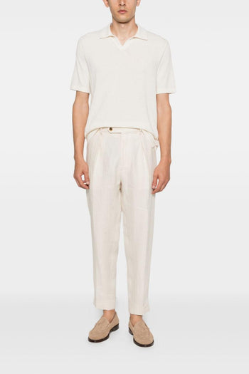 Pantaloni Ecru Uomo Chiaia - 2