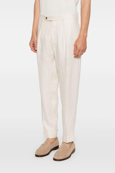 Pantaloni Ecru Uomo Chiaia