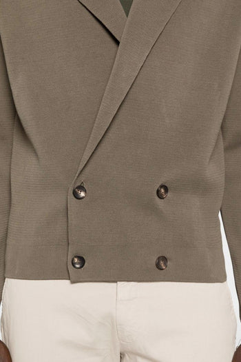 Cardigan Doppiopetto Uomo Verde - 5