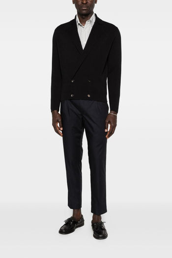 Cardigan Doppiopetto Uomo Nero - 2