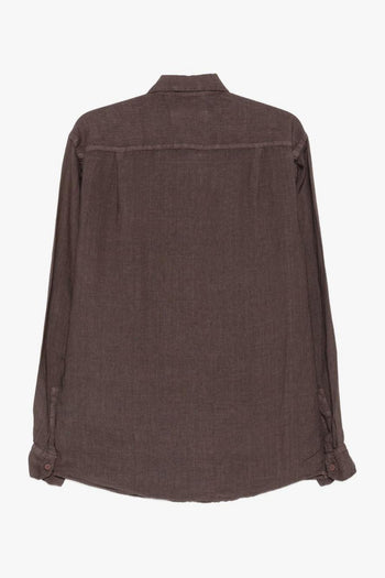 Camicia Maniche Lunghe Uomo Marrone - 2