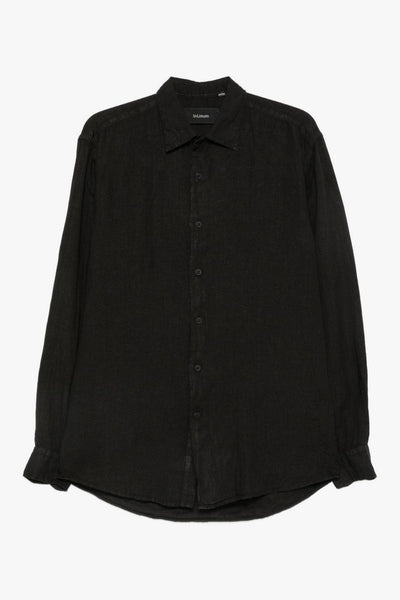 Camicia Maniche Lunghe Uomo Nero