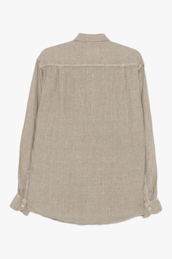 Camicia Lino Uomo Fango - 2