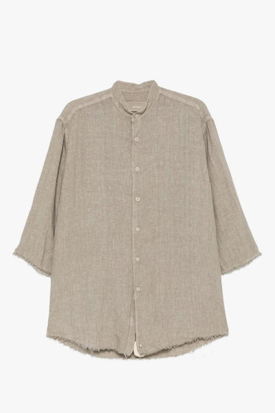 Camicia Coreana Uomo Fango