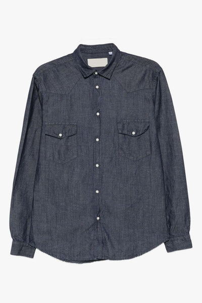 Camicia Denim Uomo Grigio