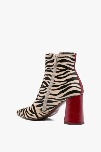 Stivaletti Beige-Nero Donna Zebrati - 3