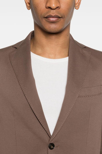1901 Giacca Tasche Applicate Uomo Marrone - 4