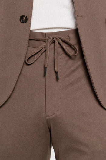 1901 Pantalone Coulisse Uomo Marrone - 4