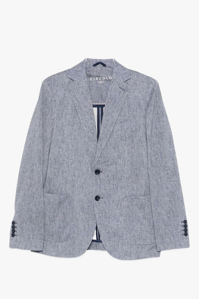 1901 Giacca Tasche Applicate Uomo Blu