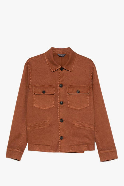 1901 Camicia Safari Uomo Rosso