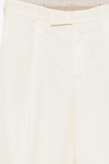 Pantalone Bianco Uomo Piega Stirata - 2