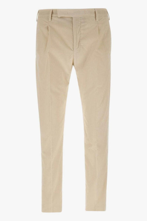 Pantalone Bianco Uomo a Costine
