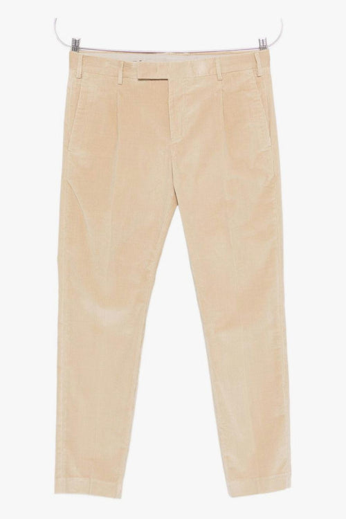 Pantalone Beige Uomo a Coste