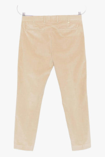 Pantalone Beige Uomo a Coste - 2